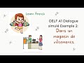 Dialoguedans un magasin de vtements  beginners french conversation  delf a1 production orale 