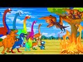 T-REX Godzilla Beasts RainBow Aligator,BRACHIOSAURUS EVOLUTION| Animation Monsterverse King Monster?