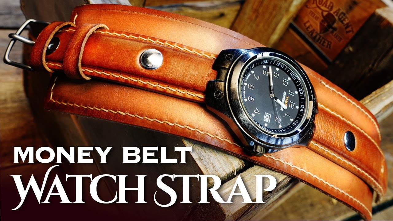 Making a Leather Watch Strap & Money Cuff from scratch