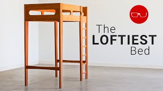 How To Build a Danish Modern Loft Bed  FOUREYES FURNITURE