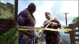 Fiji&#39;s Prime Minister delivers his remarks at the opening of the URATA LOOKOUT CAFE in Savusavu