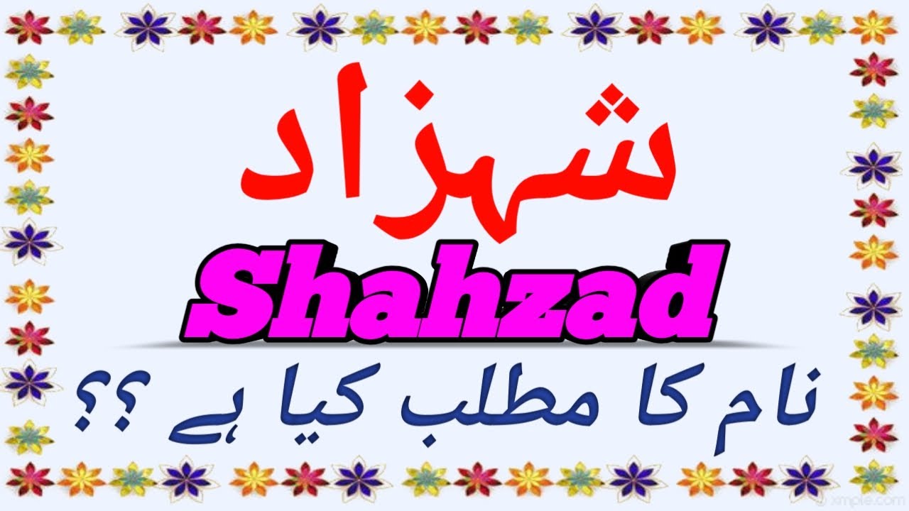 Shahzad شہزاد Name Meaning In Urdu and Hindi (Boy Name ...