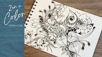 One Pen, Infinite Patterns – Zentangle Art in Black Ink