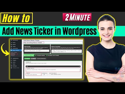 How to add news ticker in wordpress 2022