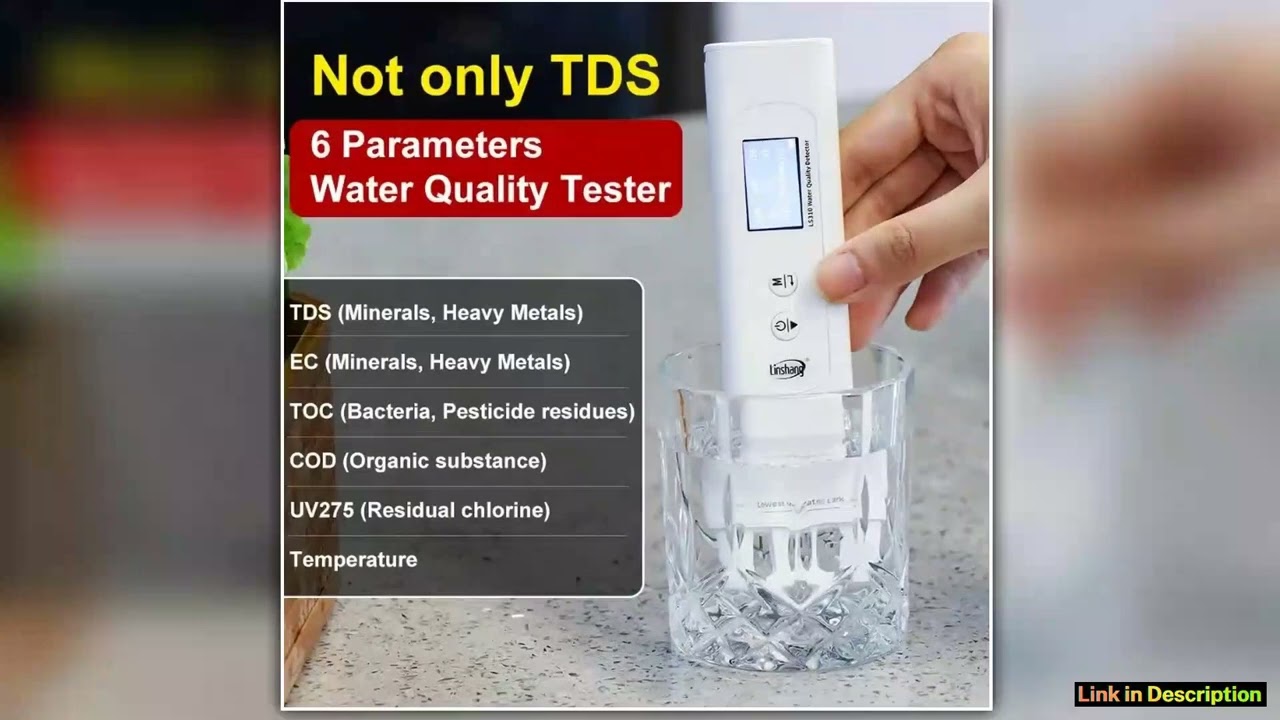 LS310 Water Quality Tester TDS TOC COD MultiParameter Waterproof IP67 EC Temperature 4 Backlight Co