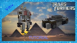 Transformers Sideways in Minecraft - 1:1 Scale - Tutorial