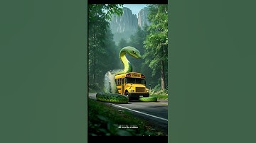 GIANT PYTHON|ABANDONED BUS |TRAVEL DISCOVERED #animation #subscribe #snake #ai #trending#pythonsnake