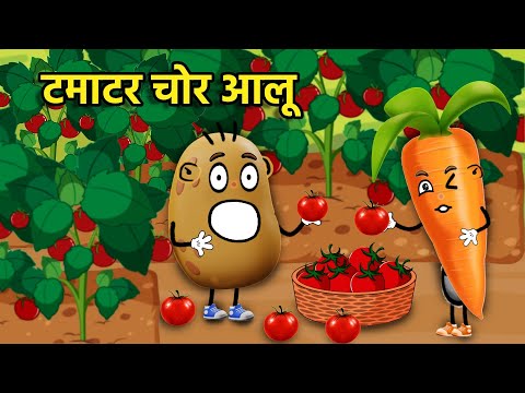 टमाटर चोर आलू | Alu Tomato Chor | Hindi Cartoon | Bedtime Stories