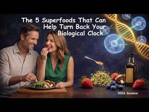 The 5 Superfoods That Can Help Turn Back Your Biological Clock. #antiaging #health