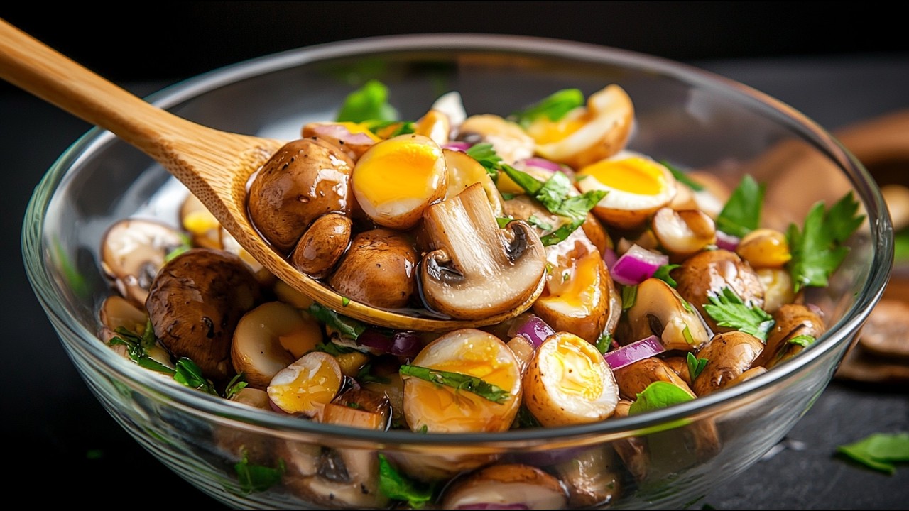 hr habt Pilze immer falsch mariniert! 🌶️ASMR #cooking