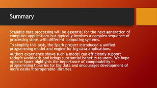 P73 | Apache Spark: A Unified Engine for Big Data Processing