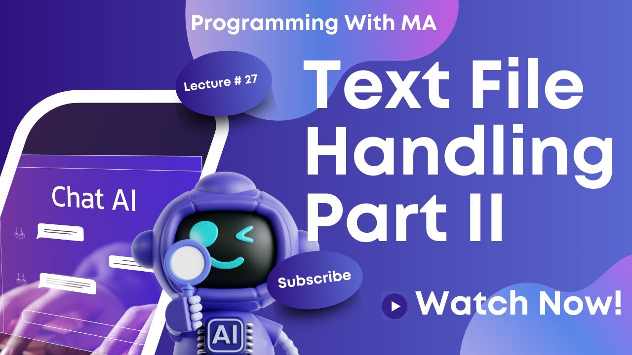 Learn Python File Handling | Context Manager, seek(), tell(), JSON dump, load | Urdu / Hindi
