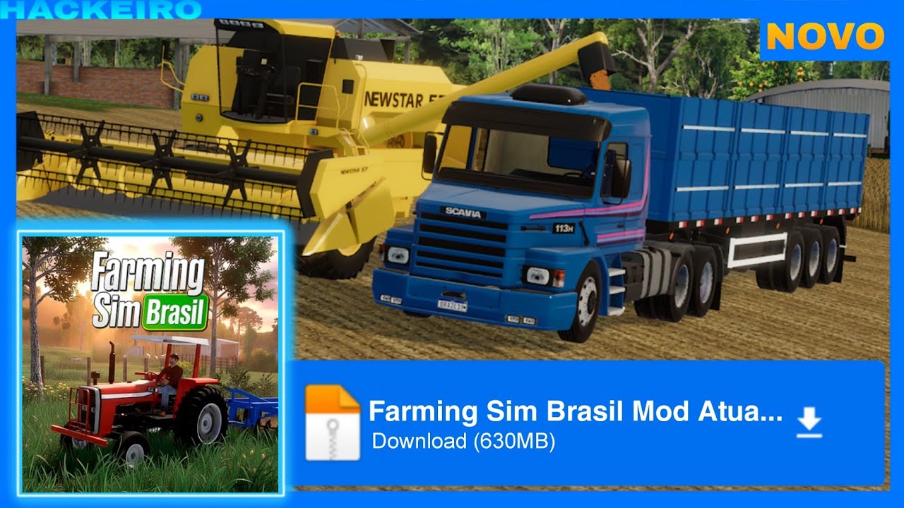 Saiu!!! FARMING SIM BRASIL com TODOS VEÍCULOS DESBLOQUEADO (New Update 2025)