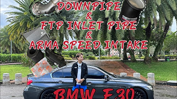 BMW F30更换downpipe FTP inlet pipe ATMASPPED进气