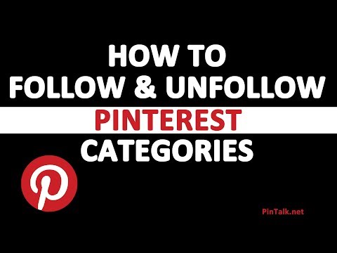 Come seguire e Smetti Pinterest Categorie
