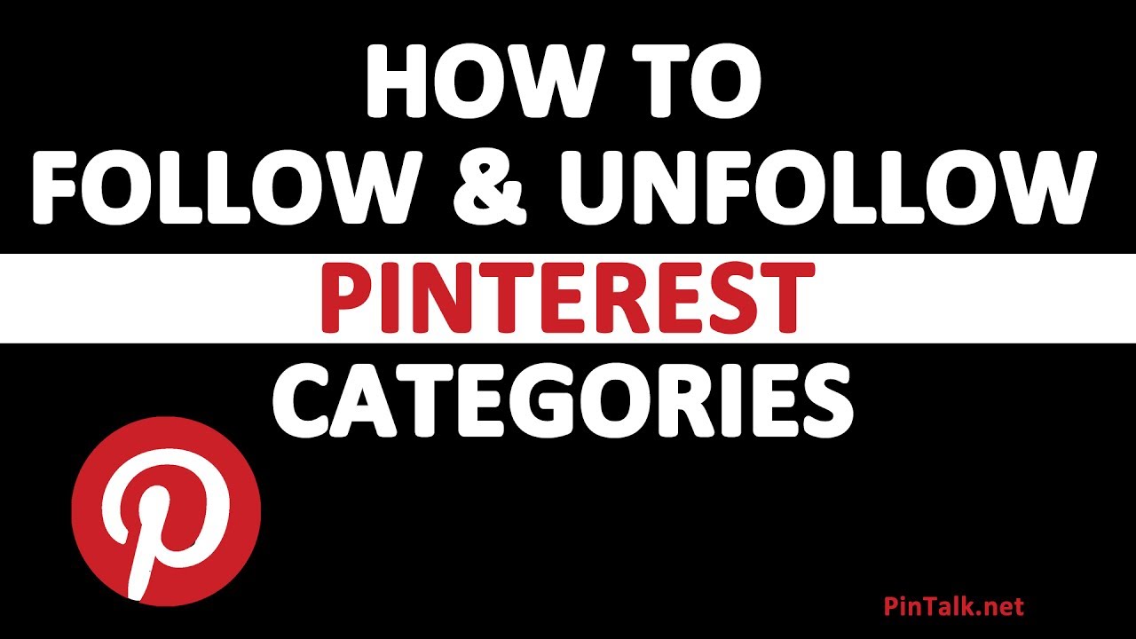 How to Follow and Unfollow Pinterest Categories YouTube