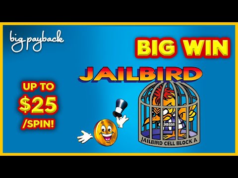 UP TO $25/SPIN! Mr. Cashman Jailbird Slot - BIG WIN SESSION!