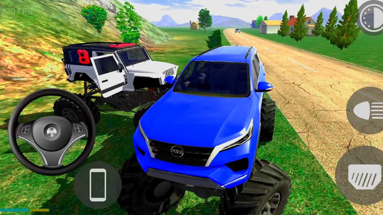Indian Bike Driving 3D 🚗 Monster Truck Fortuner 🛻 New Update 2026 | New Map 🗺️ Cartoon Game