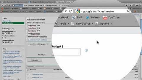 Traffic Estimator Tool Tutorial