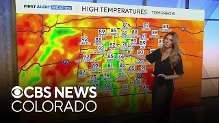 Well-above average temperatures across Colorado with record-breaking heat this week