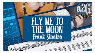 Fly Me To The Moon (Frank Sinatra) A Dos Guitarras con partitura y tablatura