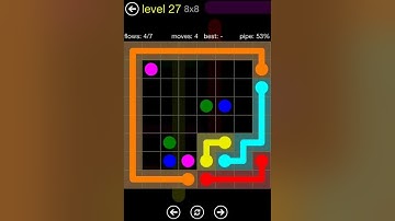 Flow Free 8X8 all levels Regualr Pack walkthrough