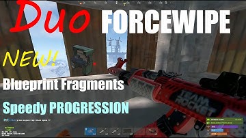 20,000 HOUR DUO FORCE WIPE ON 900 POP| New Blueprint Fragment System - Official Vanilla Rust