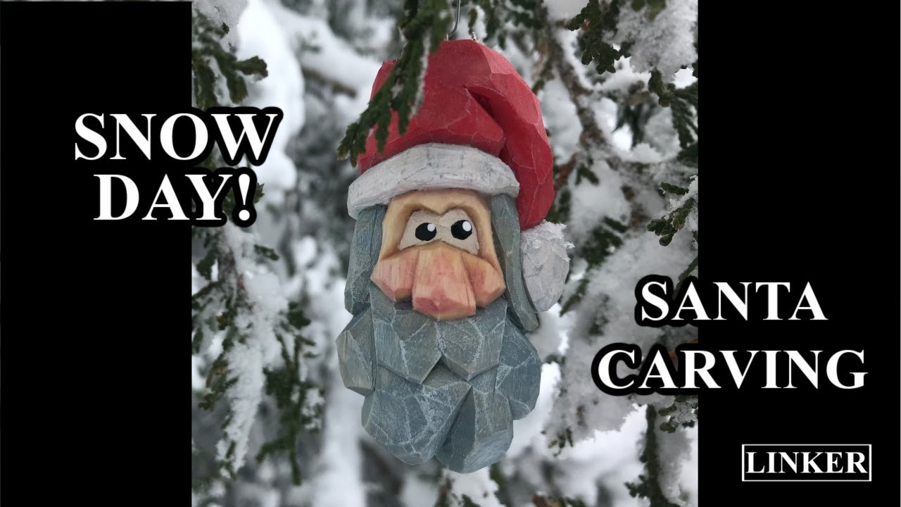 Quick and Quirky Santa Ornament -Woodcarving
