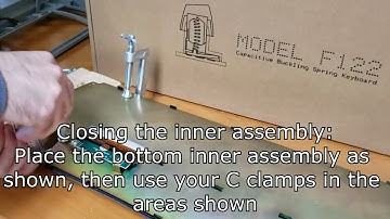 2025 Model F Setup:  Opening the inner assembly (F104, F122, FSSK)