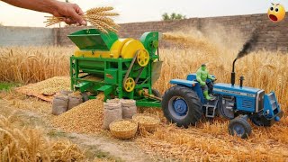 World’s Smallest Working Wheat Thresher | Diy Mini Tractor Harvesting@minitractor100