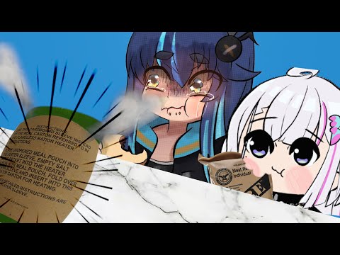 Taste testing MRE with Uruka and Ember