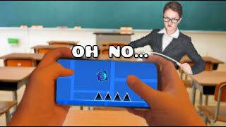 Geometry Dash But If I Don't Die, I Don't Go To School!