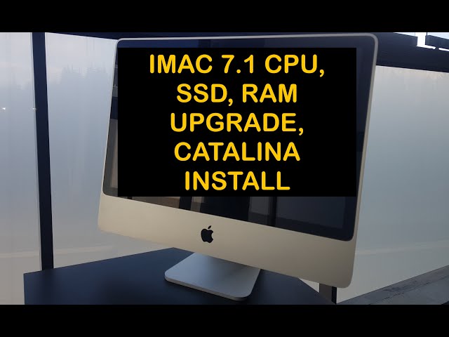 iMac - 2007 7.1 RAM, SSD upgrades - YouTube