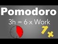 Pomodoro Technique 6 x 25 min - Study Timer 3h