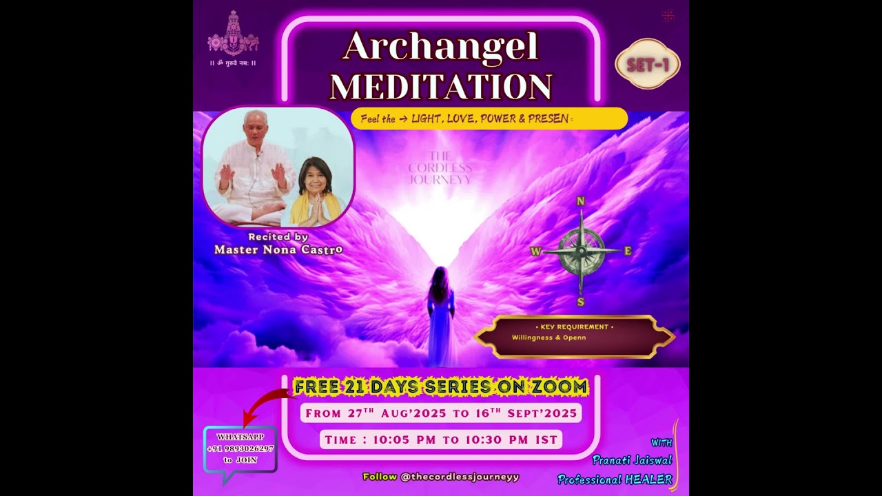 Archangel Meditation by Master Nona Castro (Free 21 Days on Zoom) SET-1 