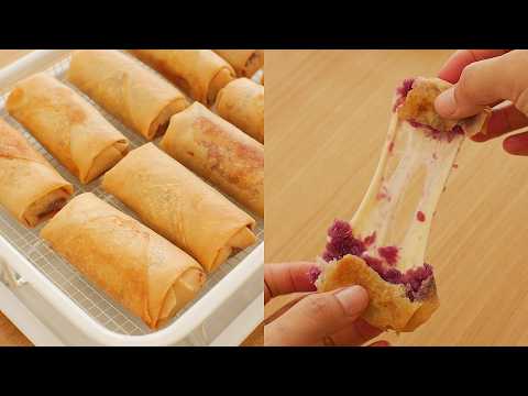 Lumpia Ubi Ungu Coklat Lumer