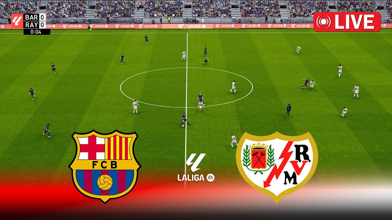 🔴LIVE : BARCELONA vs RAYO VALLECANO - Spain La Liga 2025 | Full Match ...