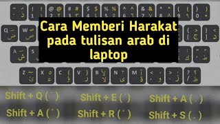 cara memberi harakat pada tulisan arab di laptop