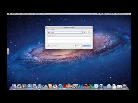 How to connect to file servers, computer shares or Windows shares on a Mac.