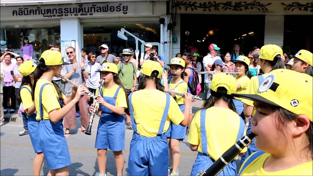 P.R.C. Band in Chiang Mai Flower Festival 2016