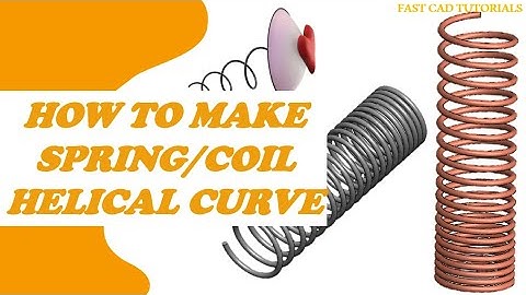 How to make SPRING/COIL in Solidworks | CAD Tutorial How to make HELIX curve