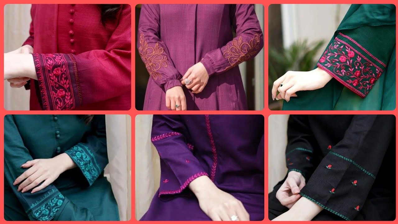 Winter full sleeves designing ideas 2022 | bazo design | bajo design