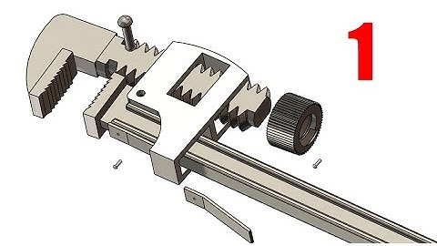SolidWork P Tutorial #157: Pipe Wrench, part1 ,The handle