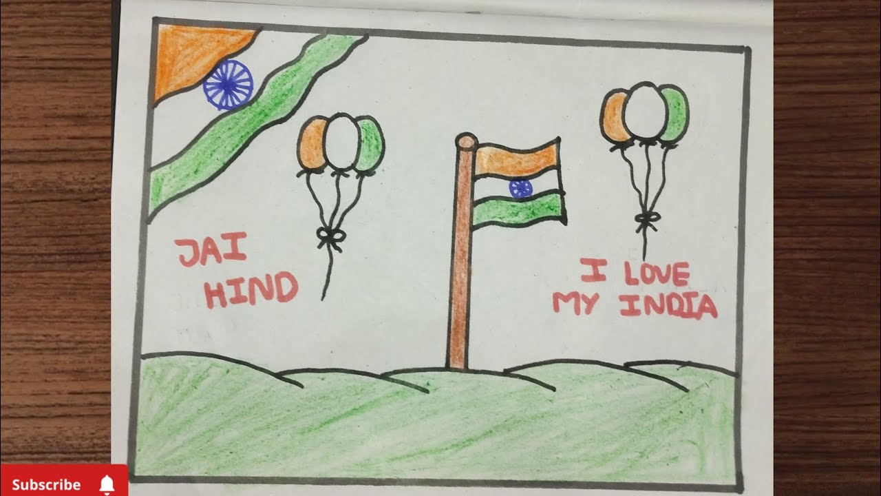 Republic Day drawing 