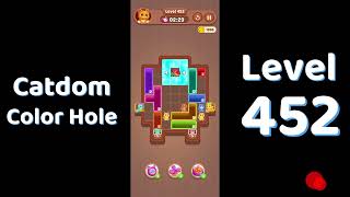 Catdom Level 452 walkthrough | Color Hole 🐱🕳️| Solutionguruji