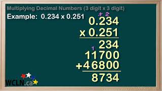 WCLN - Math - Multiplying Decimal Numbers (3 digit x 3 digit)