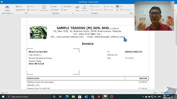 QnE Software - Sales Invoice with Retention Sum