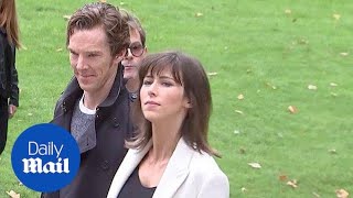 Famous Benedict Cumberbatch & wife Sophie Hunter at Burberry show - Daily Mail Wealth
