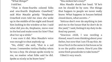 To Kill a Mockingbird - Chapter 5