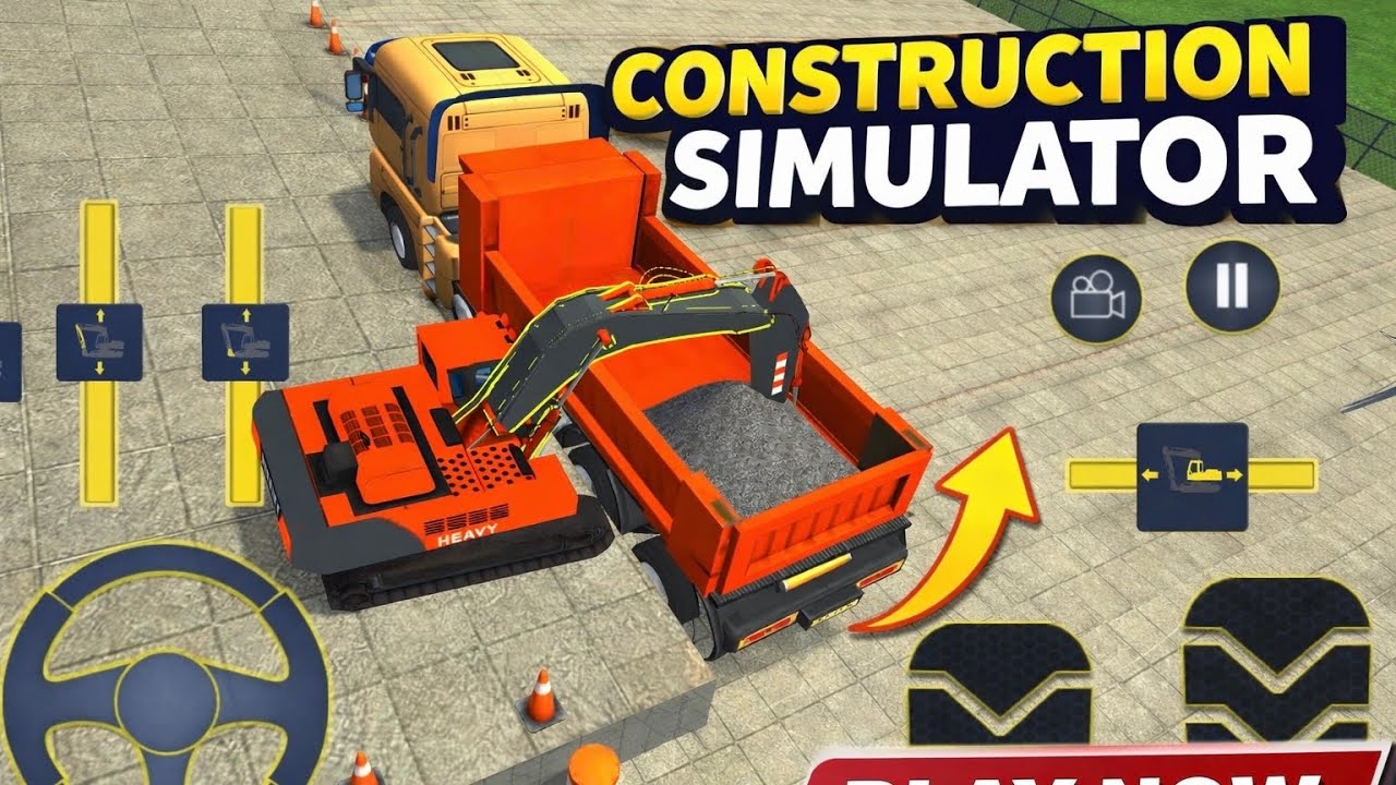 🚜 Real Construction Simulator Game | Truck Loading Impossible Level